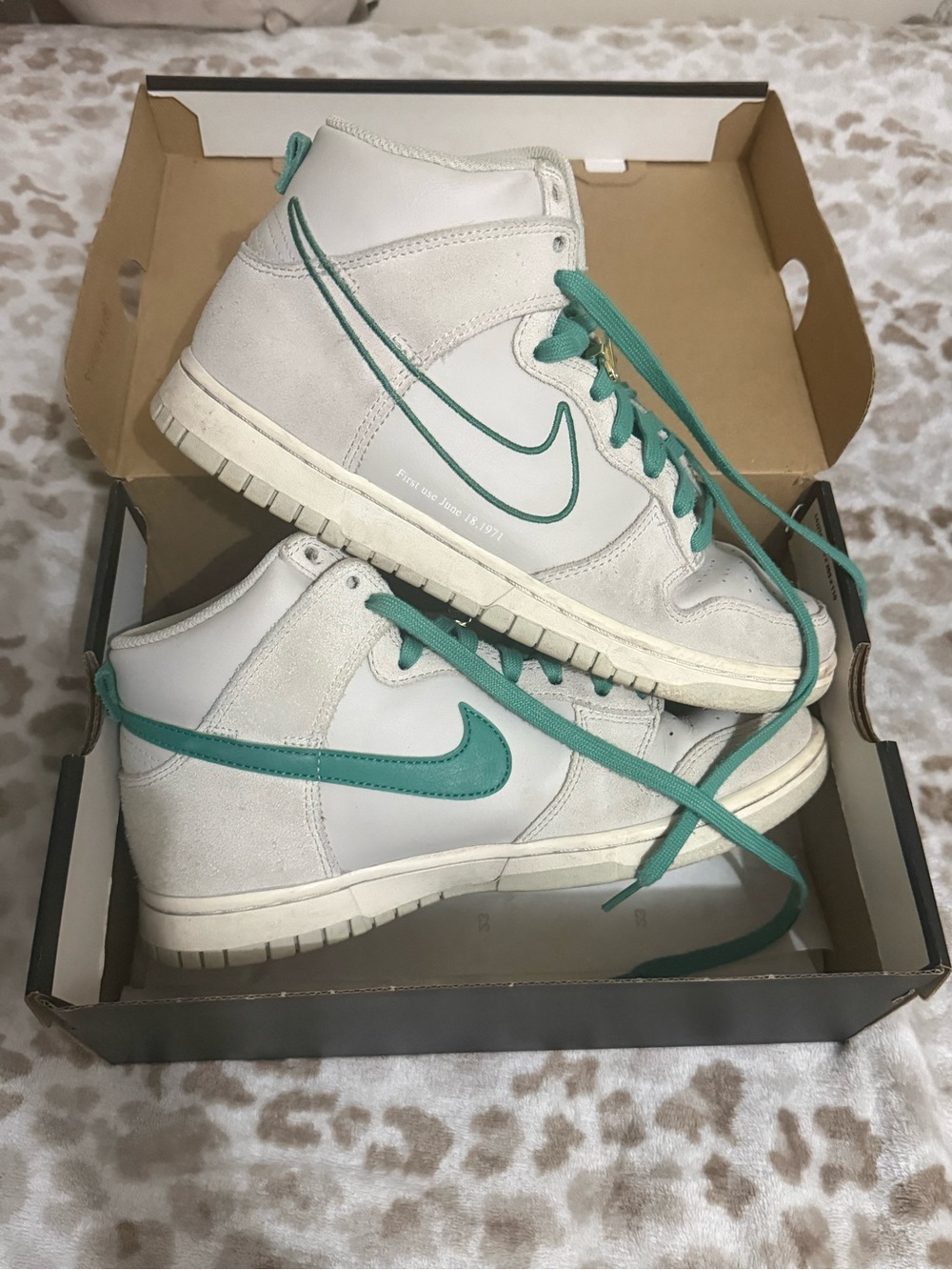 Nike Dunk High - First Use Sail | White & Teal High-Top Sneakers